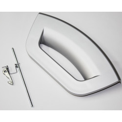 Ручка люка серебристая стиральных машин Ariston (Аристон) ALLUMINIUM FUTURA 291123