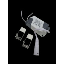 B-11-А | L013 Белая КВАДРАТНАЯ Лампа / ЭПРА в комплекте  18W  85-265V  225mm  Теплый свет