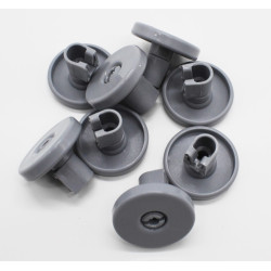 Комплект роликов корзины ПММ 8шт. Electrolux, Zanussi, AEG. DWB902ZN, замена: 50286965004 50269971003, 50269757006, 50286964007