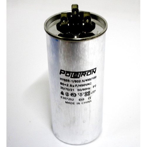 Конденсатор  60+2,5 мф 450V совмещенный. RF06B142