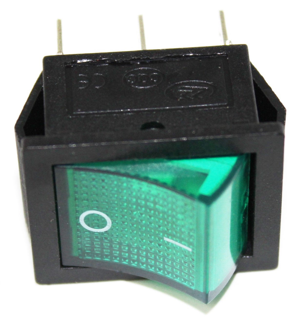 Выключатель одноклав. широкий 26*31 (индикат. лампа). 66449