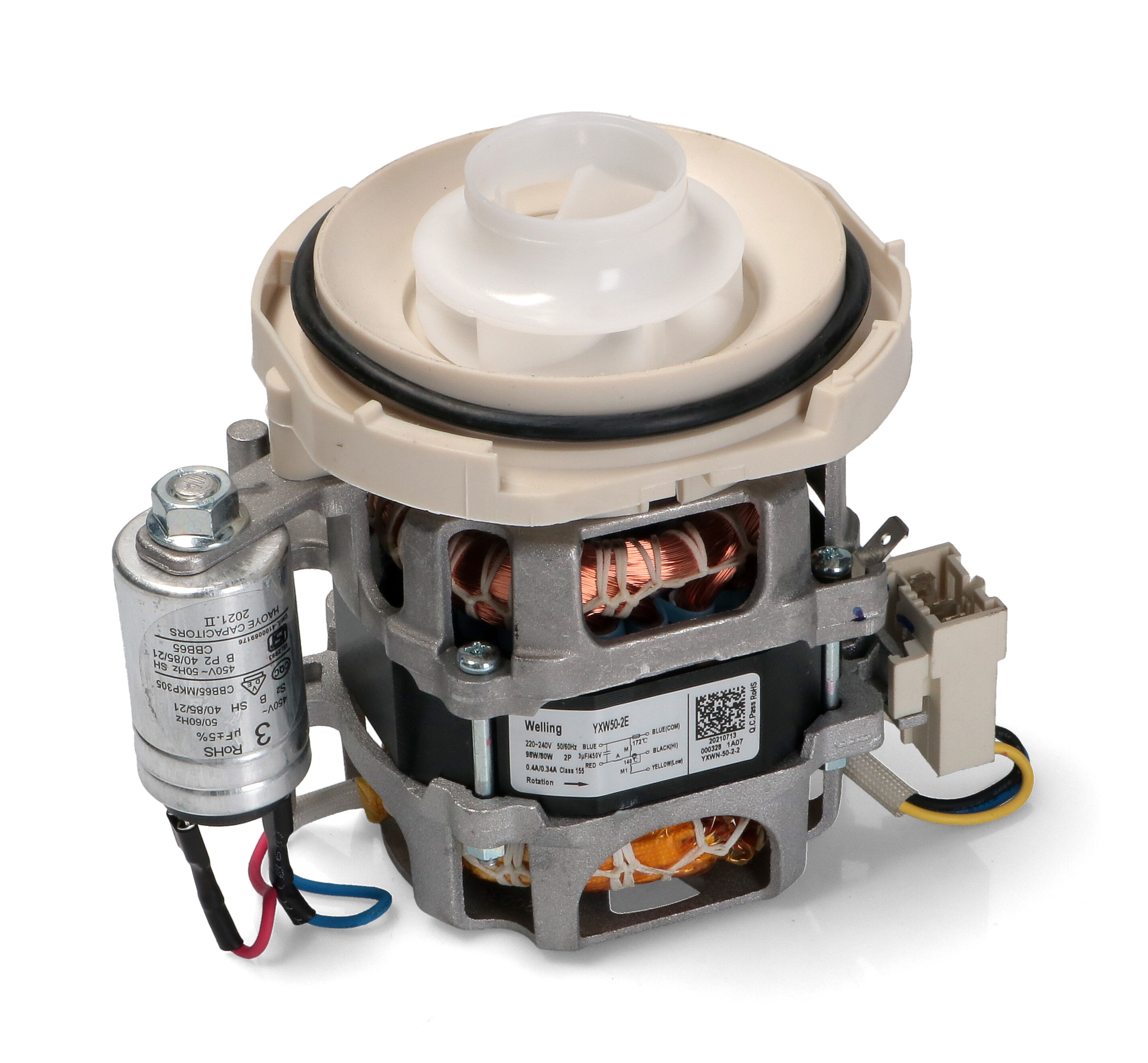 Циркуляционный мотор ПММ с крыльчаткой GORENJE, Midea, KAISER, Korting, ZIGMUND&SHTAIN, Candy, 556161, 512766, 17476000A00401, 17476000001561, 49037492