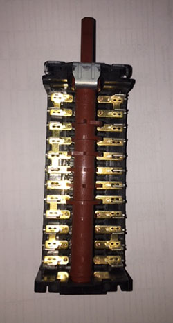 Переключатель духовки 9891202К 9поз.  HANSA ,  Kaiser ,  Beko  250V 16A. EP238