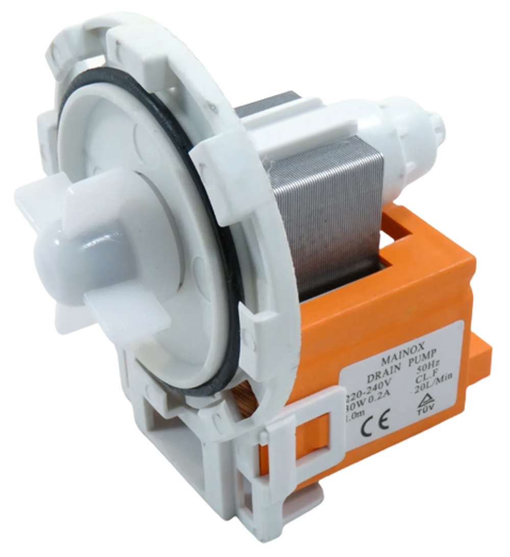 Насос, помпа стиральных машин MAINOX 8 защелок 10ma51, зам. 63AK509, AV54509, PMP201UN, 9010209