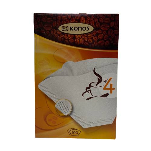 KONOS4/100W Фильтры для кофеварки капельного типа, бумажные отбеленные, 100 шт., бренд: KONOS, арт.