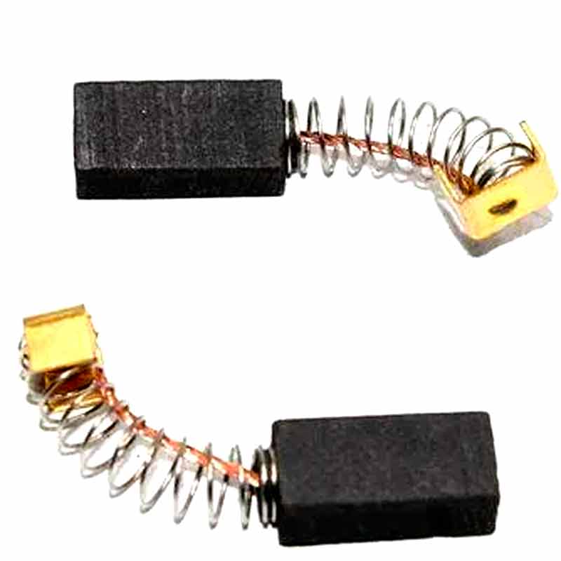 Комплект из двух угольных щеток для электроинструмента MAKITA (пружина, пятак-уши) SDM-28047