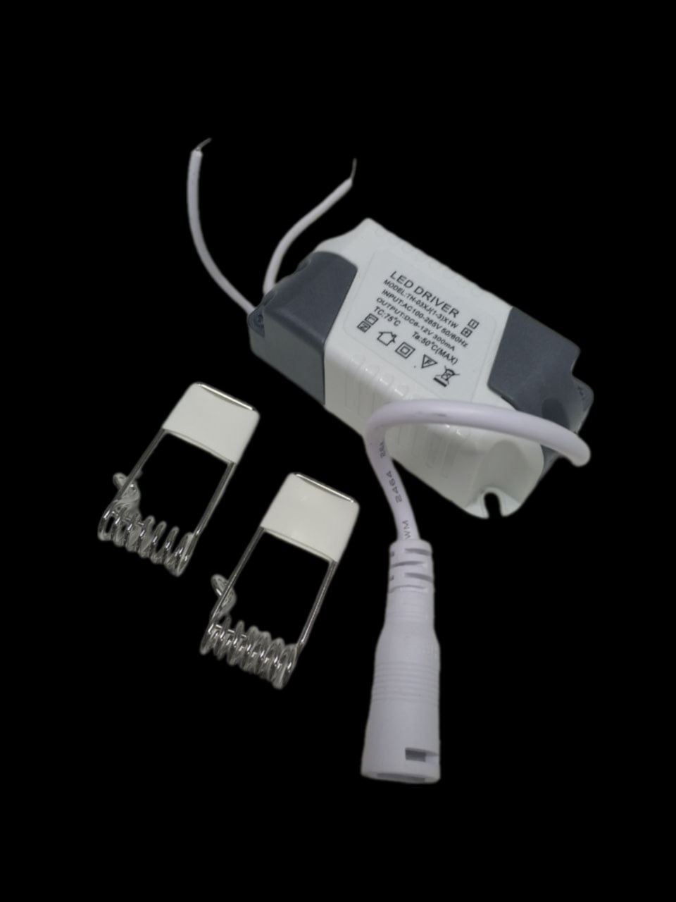 L013 Белая КВАДРАТНАЯ Лампа / ЭПРА в комплекте 18W 85-265V 225mm Теплый свет