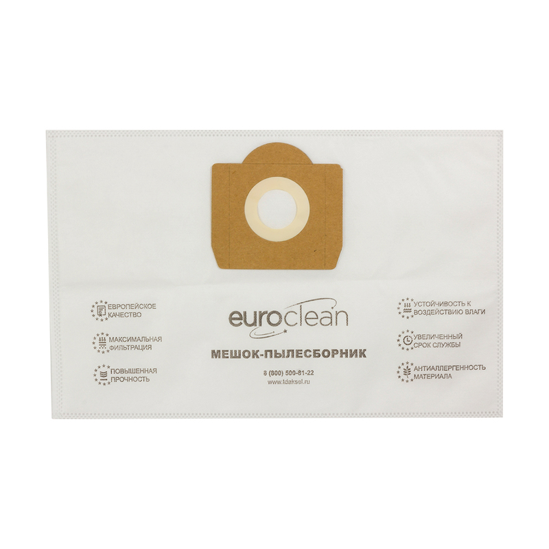  Мешки-пылесборники Euroclean синтетические для пылесоса, 4 шт,E-11/4