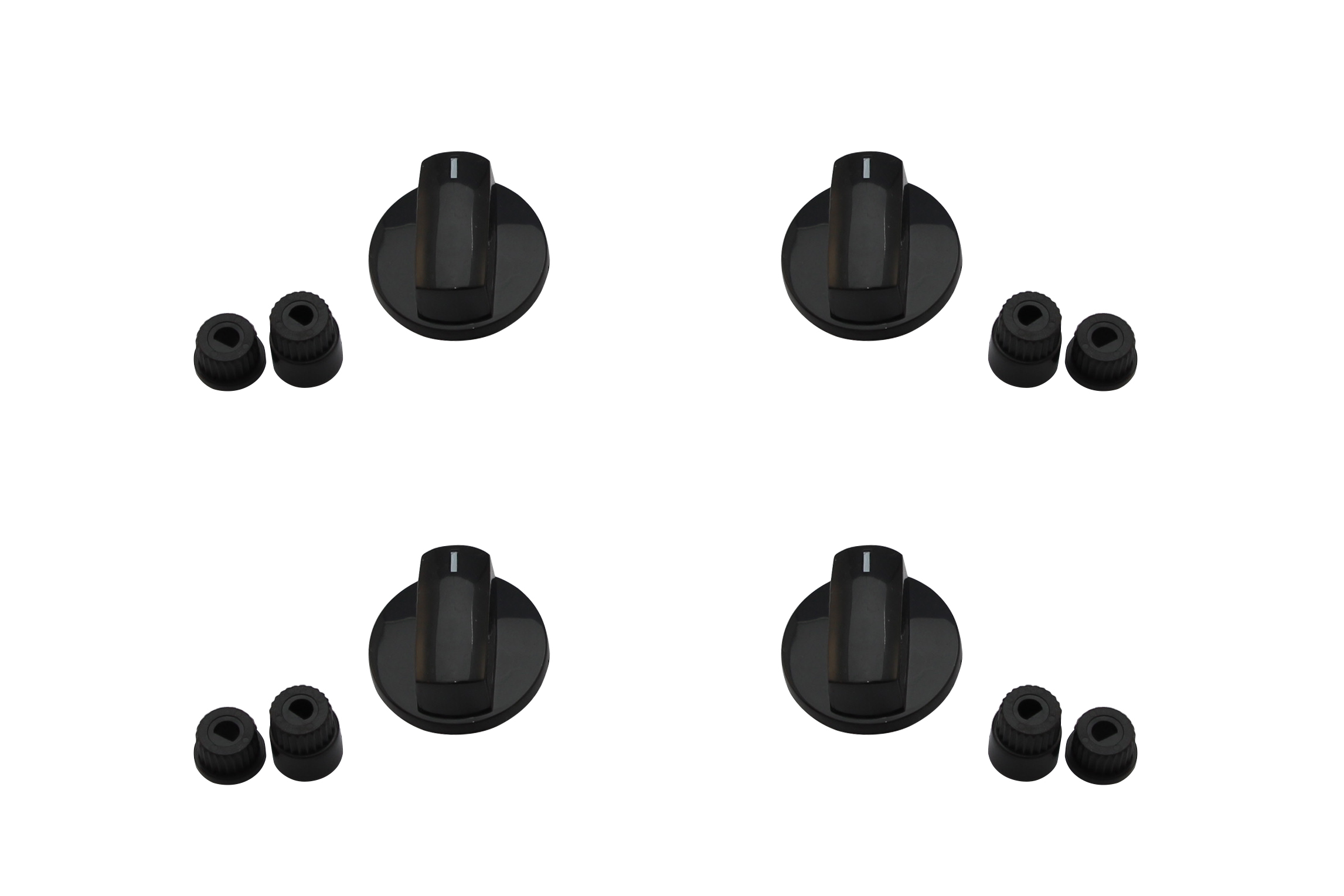 Универсальные ручки плиты/духовки черные, 0025841