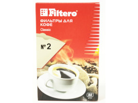  2/80 Filtero фильтры для кофе, №2/80, коричневые для кофеварок с колбой на 4-8 чашек
