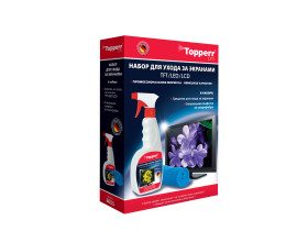  3011 Topperr Набор для ухода за экранами ЖК, LCD и плазмы 2 предмета (ср-во+салфетка)