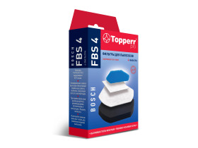  FBS 4 Topperr Комплект фильтров для пылесосов Bosch: BGS 1170.;BGC 1U1550;BGS 1U180.;BGS 218.;BGS 2U