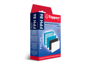 FPH 86 Topperr Комплект фильтров для пылесосов Philips FC8630-8639,FC8640-8649,FC8470-8479 (FC8058/0)
