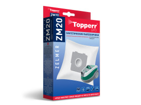  ZM 20 Topperr Пылесборник синтетический для пылесоса Zelmer, 4 шт.в ед. (G)