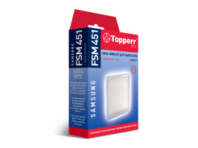  FSM 451 Topperr Hepa-фильтр для пылесосов Samsung SC47..,SC43.., SC44..,SC45..,SC18M..,VCDC..,VCMA..